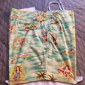 Hawaii print Drawstring shorts by Ralph Lauran